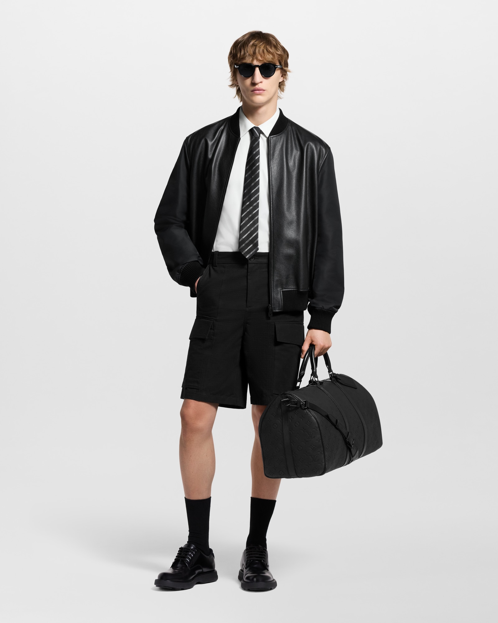 Marque L.Vuitton Deposée Stripes Tie S00 - Men - Accessories